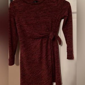 Girls burgundy dress